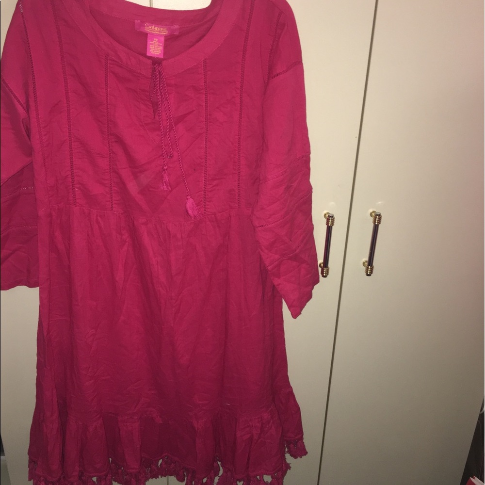 NWT, Catherine, XSA, Pink, Long Sleeve Dress